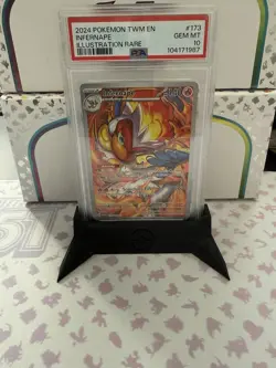 PSA 10 Infernape 173/167 Twilight Masquerade Holo Full Art Graded Pokemon Card - Image 1