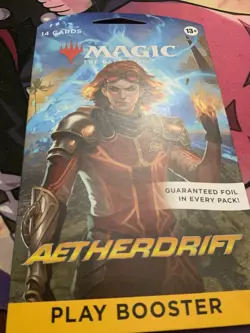 Magic the Gathering Aetherdrift Sleeved Booster Pack Sealed - Image 1
