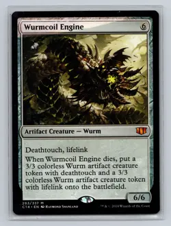 MTG Wurmcoil Engine Commander 2014 #283 Mythic Rare Artifact Creature Wurm - Image 1