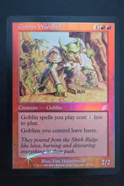 Magic The Gathering MTG GOBLIN WARCHIEF FOIL Scourge NM Near Mint - Image 1