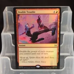 Magic: The Gathering Double Trouble Red Instant Foil Marvel Eternal-Legal Rare - Image 1