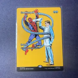 MTG Spider-Man Counterspell #0009 Borderless Nonfoil - Image 1