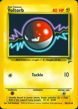 VOLTORB 98/130 COMMON BASE SET 2 POKEMON MP - Image 1