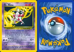 MR. MIME 27/130 RARE BASE SET 2 POKEMON MP - Image 3