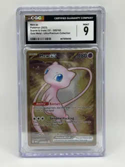 Pokemon Mew ex Gold Metal Ultra-Premium Collection CGC 9 Scarlet & Violet 151 - Image 1