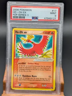 2006 Pokemon Pop Series 3 Ho-Oh EX #17 PSA Mint 9 - Image 1