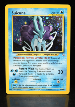 Pokemon TCG Neo Revelations Suicune 14 / 64 Holo Rare Unlimited - Image 1