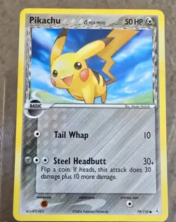 Pokemon PIKACHU DELTA SPECIES 79/110 Non Holo (2006 Holon Phantoms) NM/Near Mint - Image 1