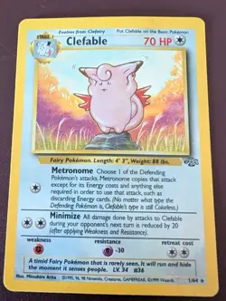 Pokemon TCG Clefable Jungle 17/64 Regular Near Mint! - Image 1