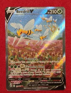 Pokemon Beedrill V Ultra Rare Full Art Astral Radiance 161/189 Fresh Pull - Image 1