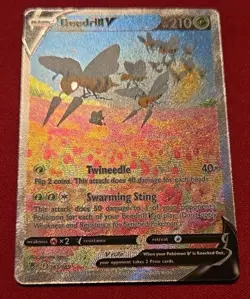 Pokemon Beedrill V Ultra Rare Full Art Astral Radiance 161/189 Fresh Pull - Image 2