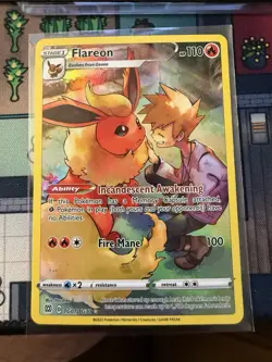 Pokemon Flareon TG01/TG30 SWSH Brilliant Stars Holofoil Near Mint - Image 1