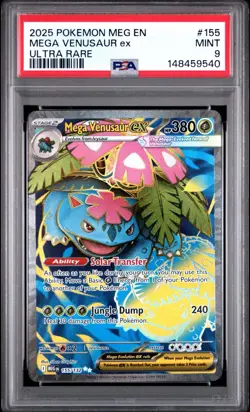 (PSA 9) Pokemon: Mega Evolutions – Mega Venusaur ex #155 [Full Art] - Image 1