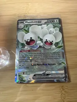 Pokemon Maushold EX 155/182 Ultra Rare Holo Sealed from Adventure Chest - Image 1