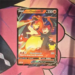 Pokemon Lance's Charizard V SWSH133 Promo Full Art Holo 220 HP 2021 - Image 1