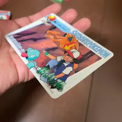 Pokemon Ash Charizard Squirtle #100 Carddass Anime Collection Japanese - Image 3