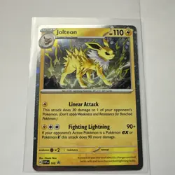 Pokemon TCG Prismatic Evolutions - Holo - Jolteon SVP 169 Black Star Promo - Image 1