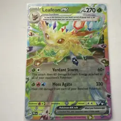 Pokemon TCG Leafeon ex Prismatic Evolutions 006/131 Double Rare English NM - Image 1