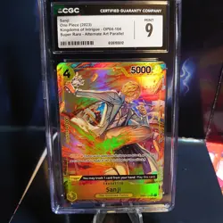 CGC MINT 9 English One Piece 2023 Sanji Kingdoms of Intrigue OP04-104 - Image 1