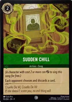 95/204 SUDDEN CHILL EN9 COMMON DISNEY LORCANA CARD - Image 1