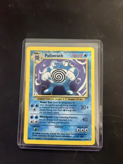 Poliwrath - 13/102 - Pokemon Base Set Unlimited Holo Rare Card WOTC LP/MP - Image 1