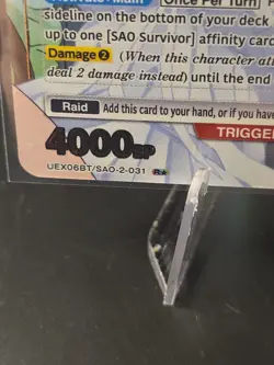 Yuna/ union arena Yuna Holo Trigger 4000 HP UEX06BT/SAO-2-031 Card Bandai Nm - Image 2