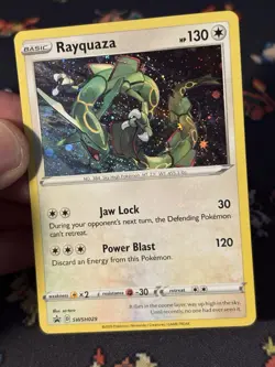 Pokemon Cards Rayquaza SWSH029 Cosmos Holo Promo - (NM) - Image 2
