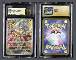 CGC 10 PRISTINE Eevee 078/066 AR Crimson Haze sv5a Japanese Pokemon Card - Image 1