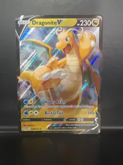 Pokemon TCG Dragonite V Pokemon GO 049/078 Holo Ultra Rare English NM - Image 1