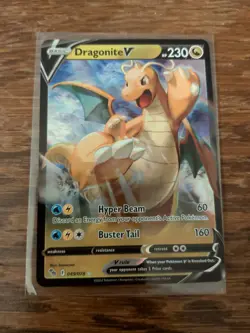 Pokemon TCG Dragonite V Pokemon Go 049/078 Holo Ultra Rare English - Image 1