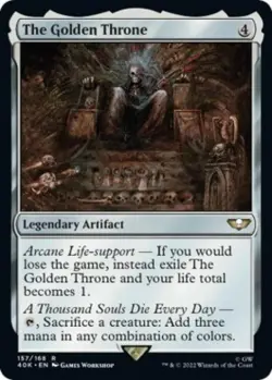 The Golden Throne (Surge Foil) -Foil Near Mint MTG - Image 1