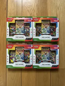 Pokemon TCG First Partner Illustration Collection Series 1 Brand New Sealed 4x - Image 1