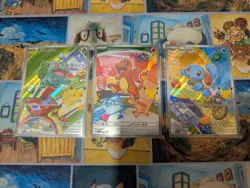 Pokemon TCG First Partner Illustration Collection Series 1 Kanto Starter Set - Image 1