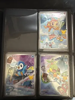 Pokemon TCG First Partner Illustration Collection Series 1 Gen 4 Sinnoh Starters - Image 1