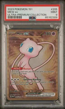 Mew ex 151 UPC Promo Metal Card 205/165 Sv: Scarlet & Violet PSA 9 - Image 3