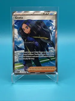 Pokemon TCG Greeta Obsidian Flames Full Art Holo Trainer Card 218/197 - Image 1