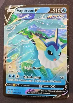 Vaporeon V Promo SWSH150 SWSH: Sword & Shield Promo Cards Pokemon Card NM - Image 1