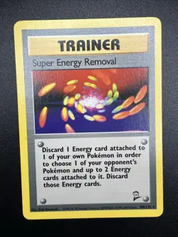 Super Energy Removal 108/130 Base Set 2 Rare 1999 LP/NM Pokemon Card - Image 1