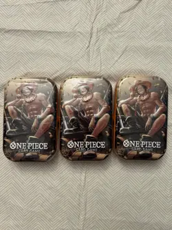 One Piece Card Game Tin Pack Set Vol 2 Factory Sealed New - Lot of 5 - Image 2