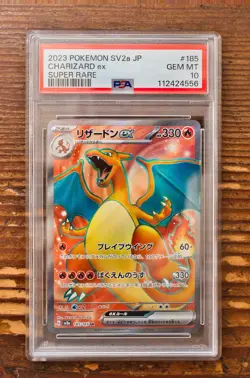 PSA 10 Charizard ex SR Super Rare 185/165 Japanese sv2a Pokemon Card Game 151 - Image 1