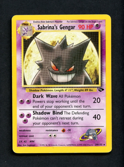 Pokemon Card: SABRINA'S GENGAR Gym Challenge Rare (PL) - Image 1