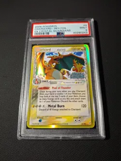 Charizard #4 EX Crystal Guardians Stamped Reverse Holo Card 2006 Pokemon PSA 9 - Image 1