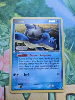 Lapras EX12: EX Legend Maker (8/92) Stamped Reverse Holo Rare Pokemon Card MP - Image 1