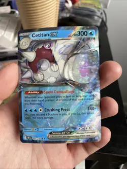 Pokemon TCG Cetitan ex 065/182 S&V Destined Rivals Double Rare Holo NM Card - Image 1