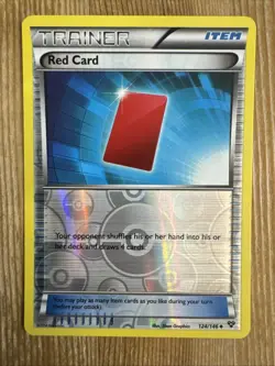 Red Card - 124/146 - Uncommon - Reverse Holo VLP, English Pokemon XY Base Set - Image 1