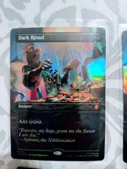 Dark Ritual 131 PROMO BORDERLESS FOIL TMNT Pizza Box Commander MTG NM Rare x2 &2 - Image 2