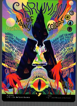 Saruman of Many Colors (Borderless Poster) Lord of the Rings 743 NM MTG - Image 1