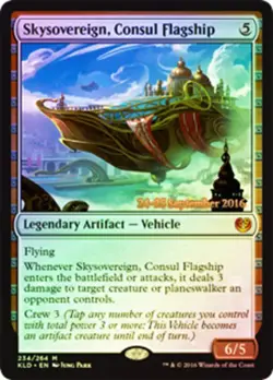 MTG Skysovereign, Consul Flagship - Foil - Prerelease Promo, Light Play, English - Image 1