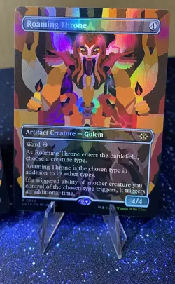 X3 Roaming Throne Lost Caverns of Ixalan 344 Borderless Rare 1X Regular, 2X Foil - Image 4