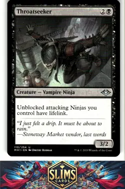 Magic the Gathering MTG Modern Horizons Throatseeker #110 Buy 2 Get 1 - Image 1